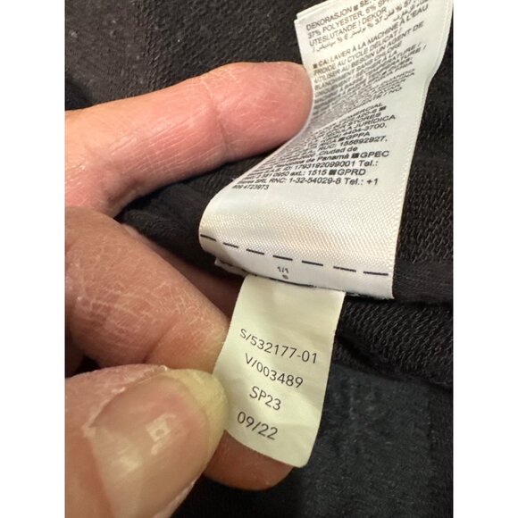 Athleta Retroterry Wrap Sweatshirt Womens Black Wrap Cardigan S Athletic Workout - Picture 10 of 12